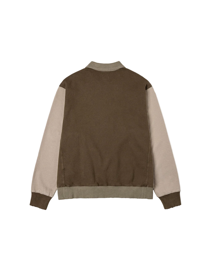 Evisu Felpa Half-Zip con Logo Applicato