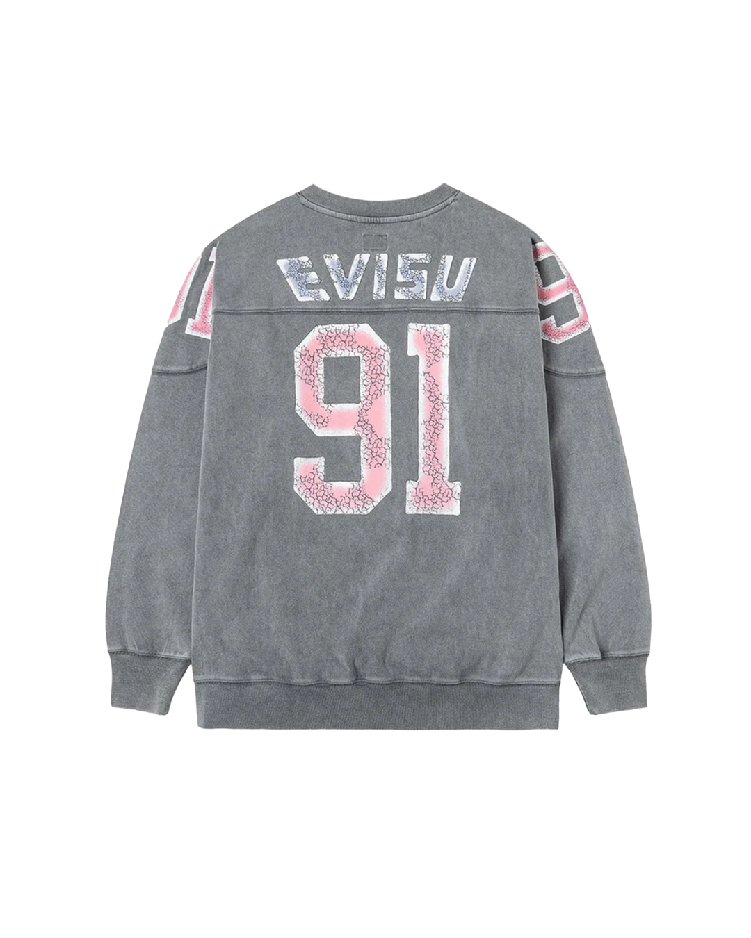 Evisu Maglia a Maniche Lunghe con Logo e "91" Stampati