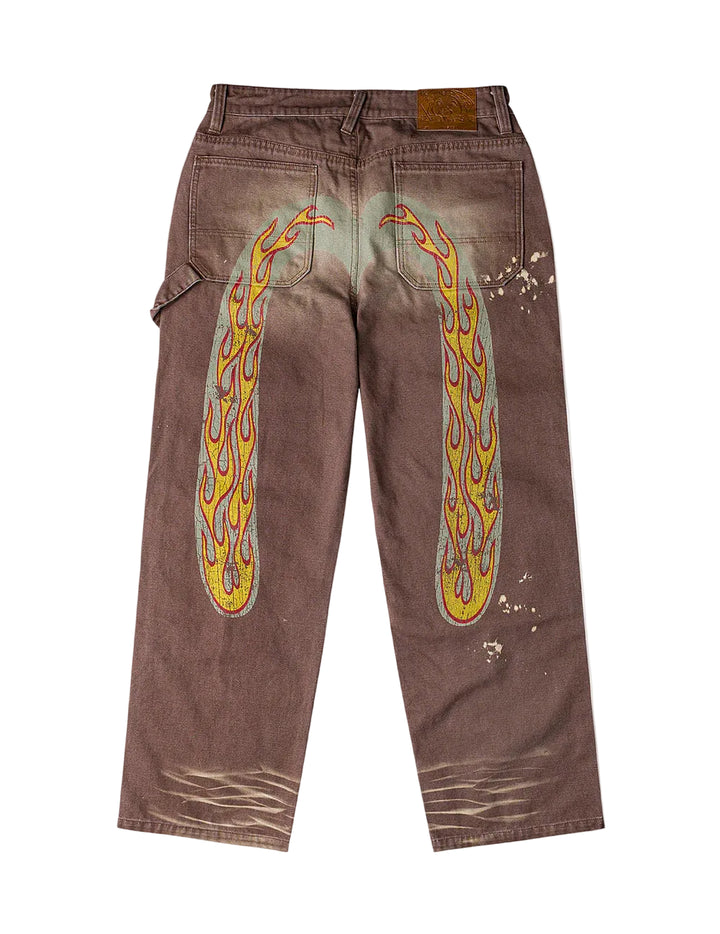 Evisu Heavy Washed And Distressed Daicock Jeans