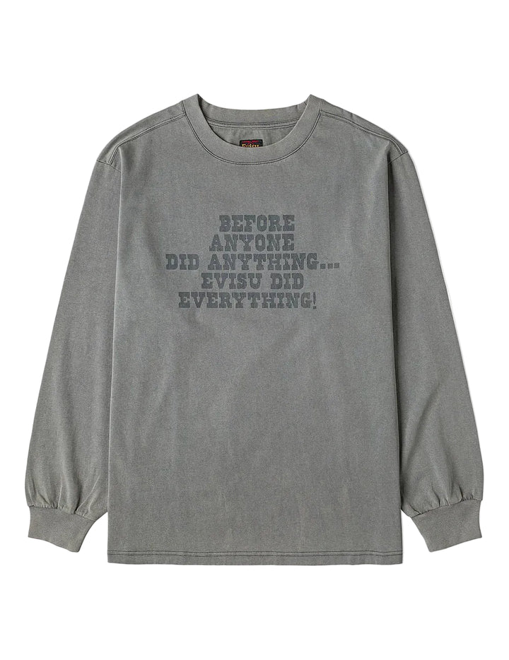 Evisu Reversed Seagull Slogan Long-sleeve T-shirt