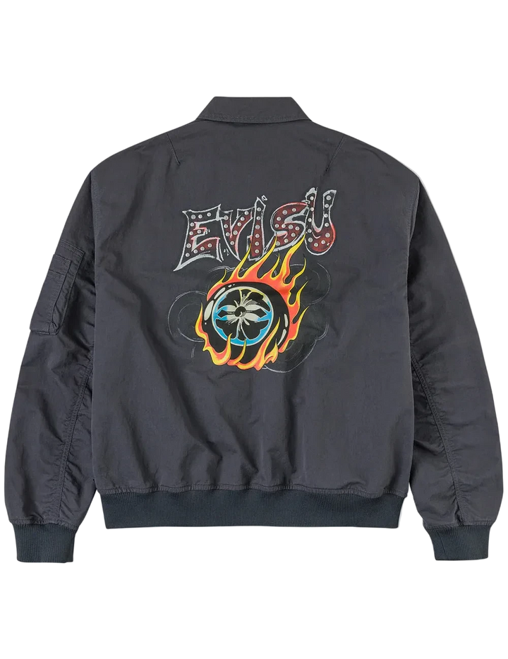 Evisu Metal Studs Bomber Jacket