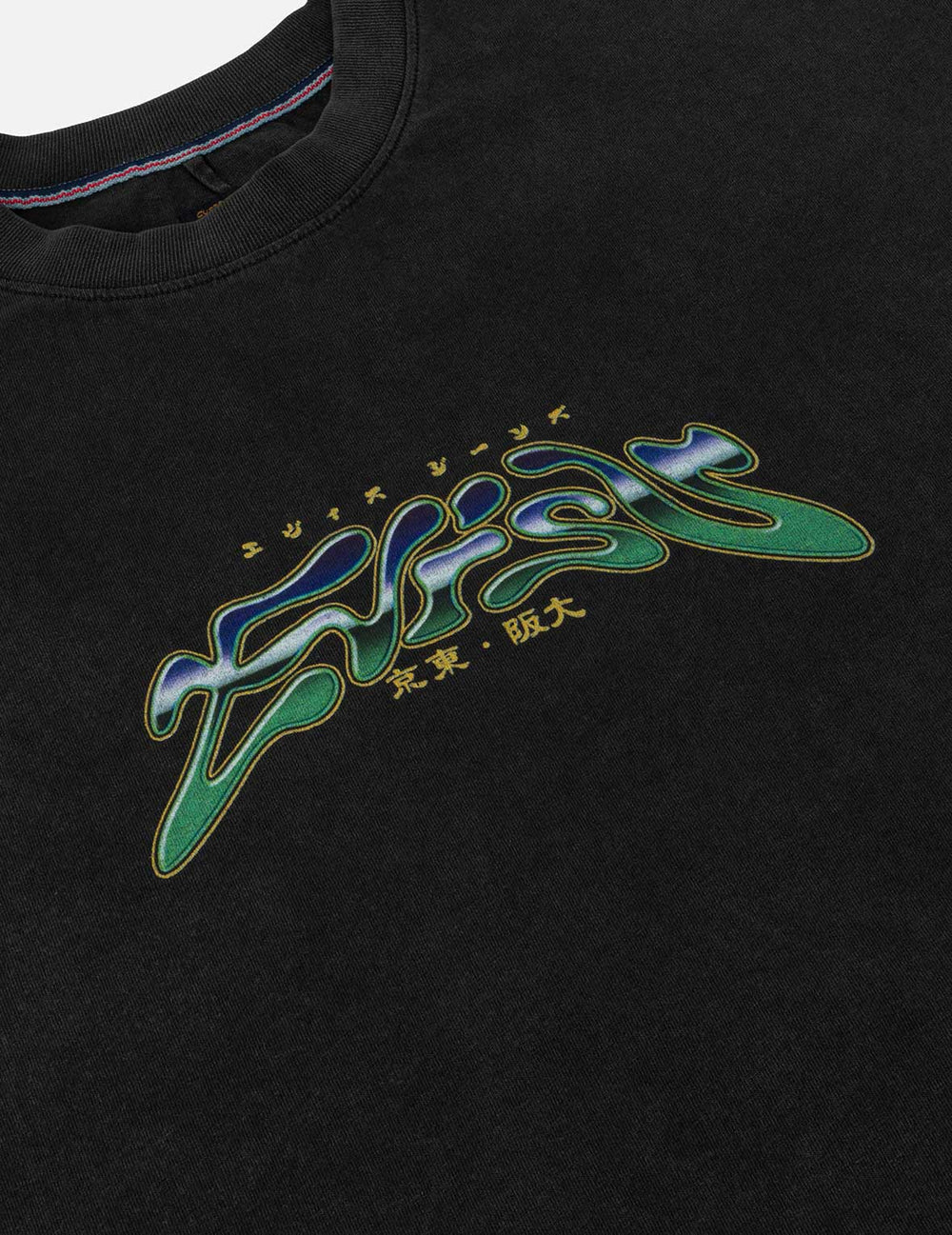 Evisu Neon Leopard Printed T-shirt (Black)