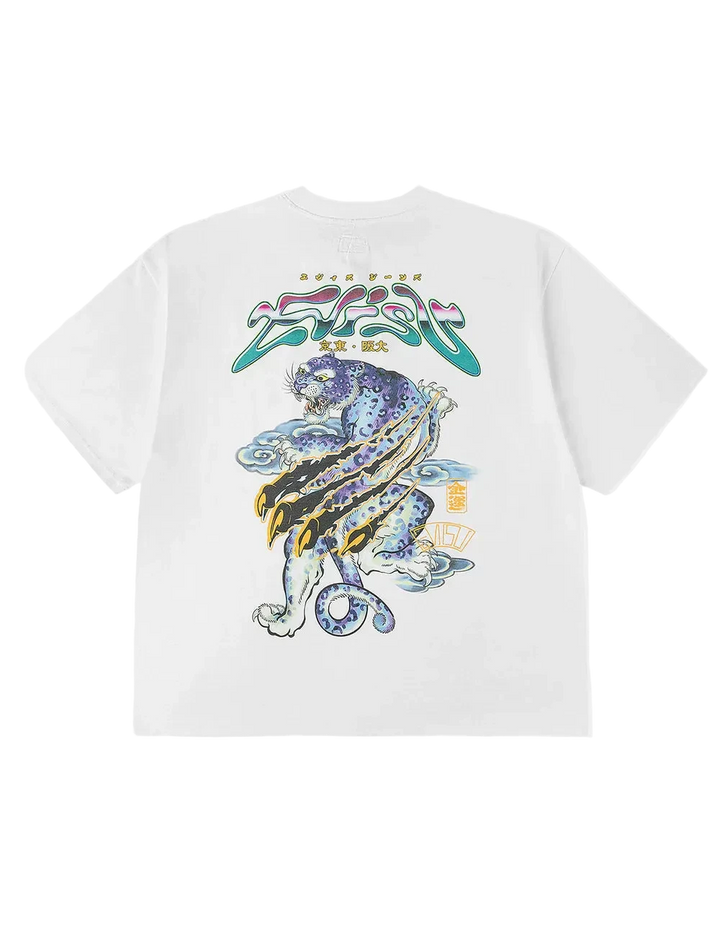 Evisu Neon Leopard Printed T-shirt (White)
