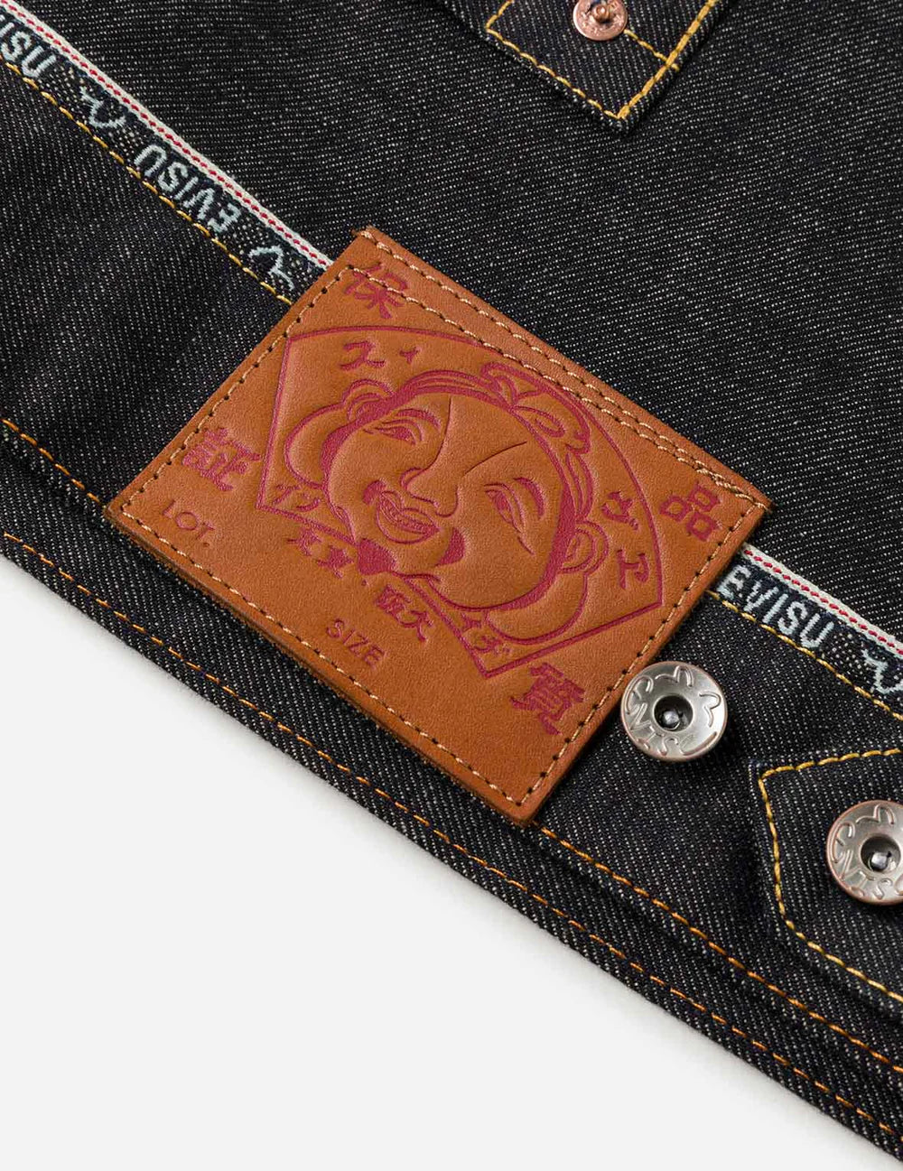 Evisu Logo Seagull Embroidery Denim Jacket