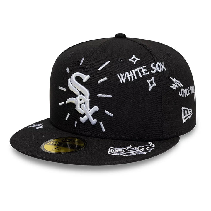 59FIFTY Fitted Chicago White Sox MLB Scribble Nero