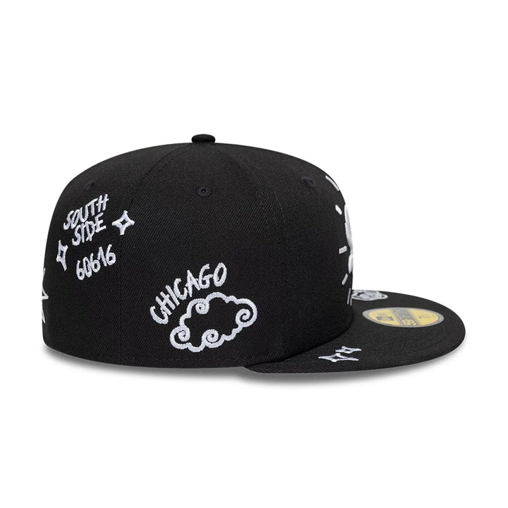 59FIFTY Fitted Chicago White Sox MLB Scribble Nero