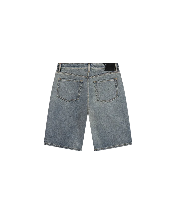 Daily Paper Compact Shield Embroidery Denim Shorts