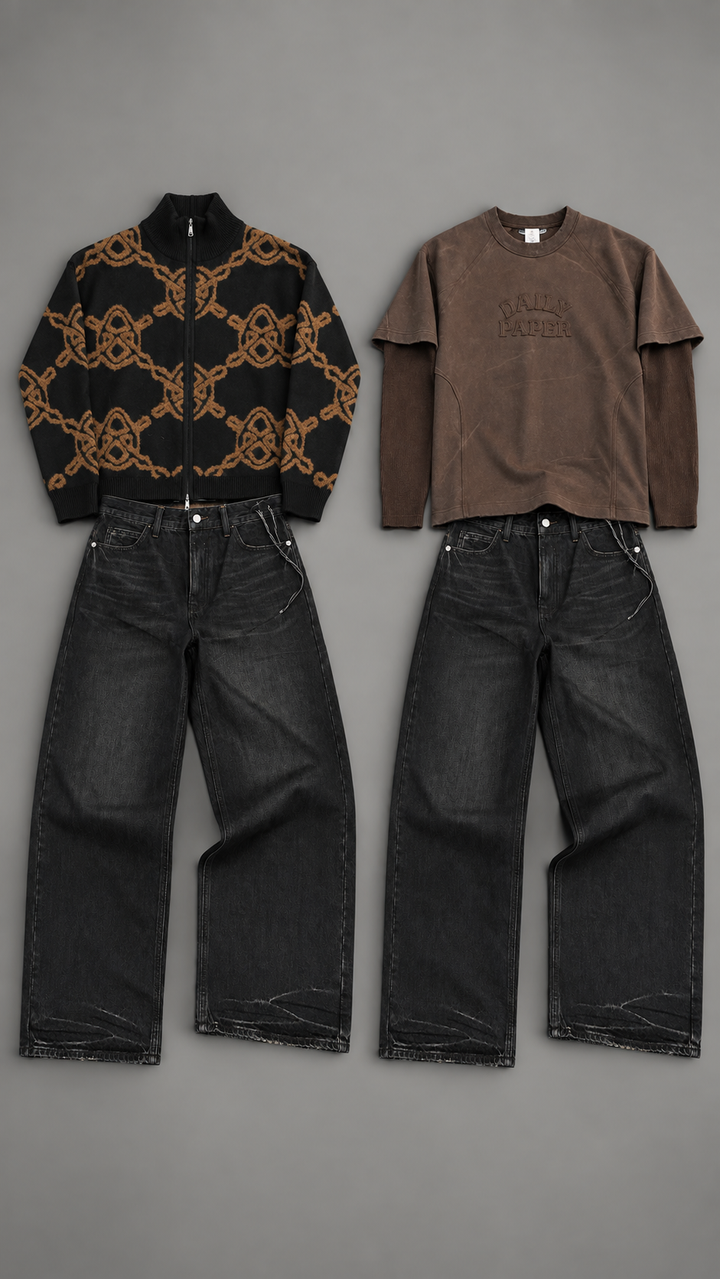Jeans denim trousers new Amsterdam 40A Denim Washed black