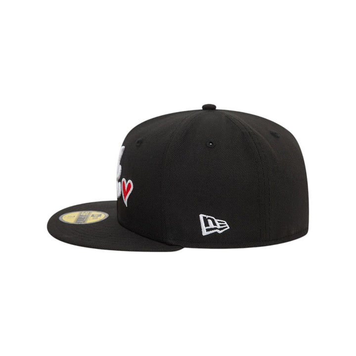 New Era 59FIFTY Fitted Atlanta Braves MLB Heart Icon Nero