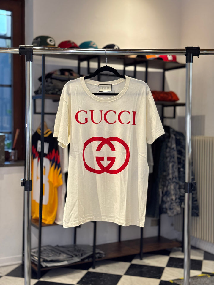 Gucci T-Shirt Logo GG Crema COND: 9.9/10