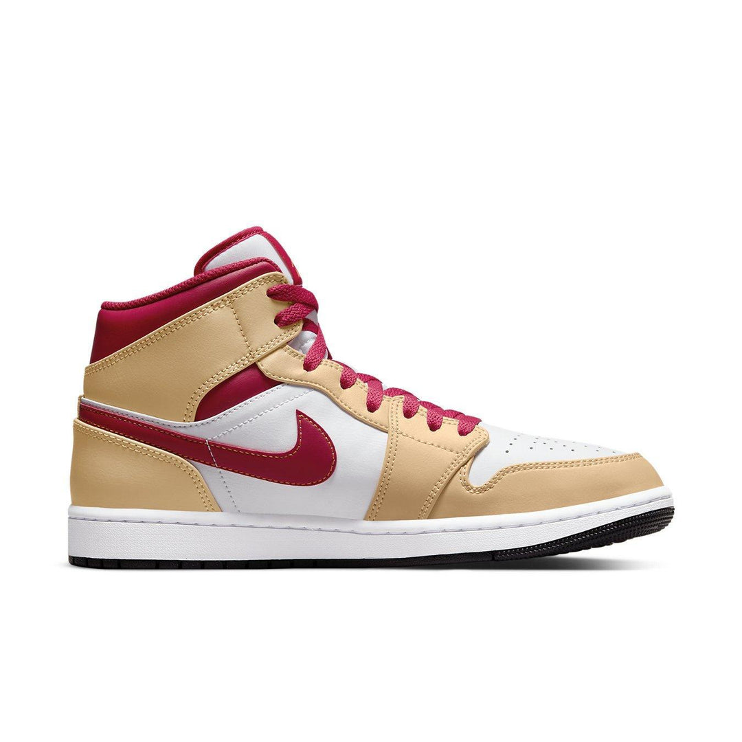 Jordan 1 Mid “Light Curry Cardinal”