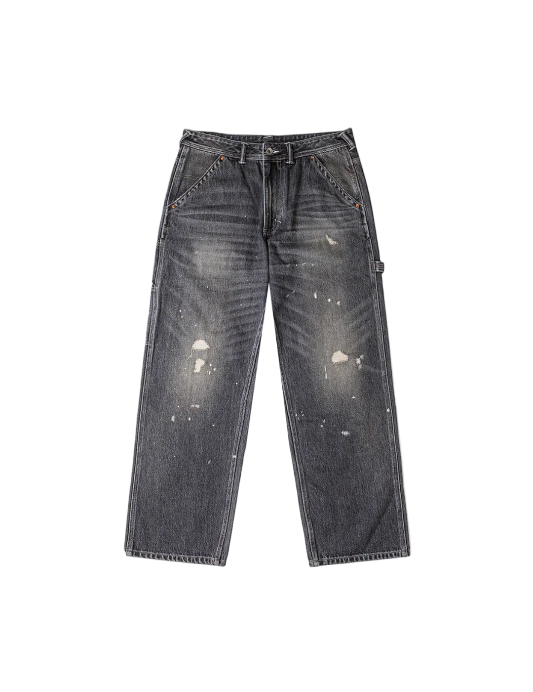 Evisu Jeans con Stampa Daicock Effetto Lavato e Distressed