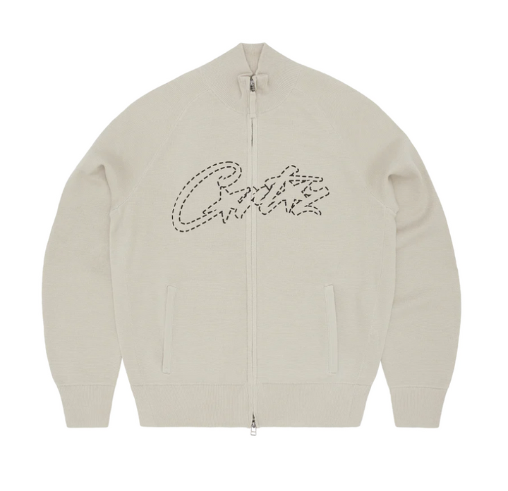 Corteiz Felpa con Zip Allstarz (Bone)