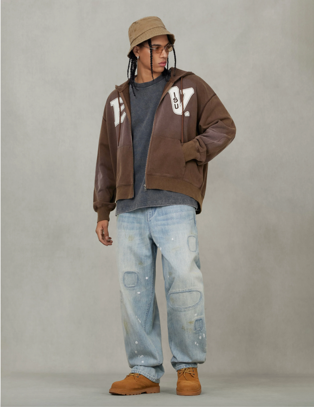 Evisu Felpa con Patch EV e Gabbiano