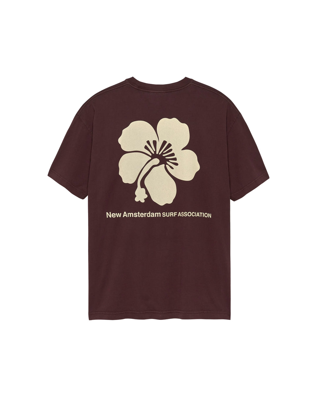 New Amsterdam Surf Association Hibiscus Tee (Walnut)