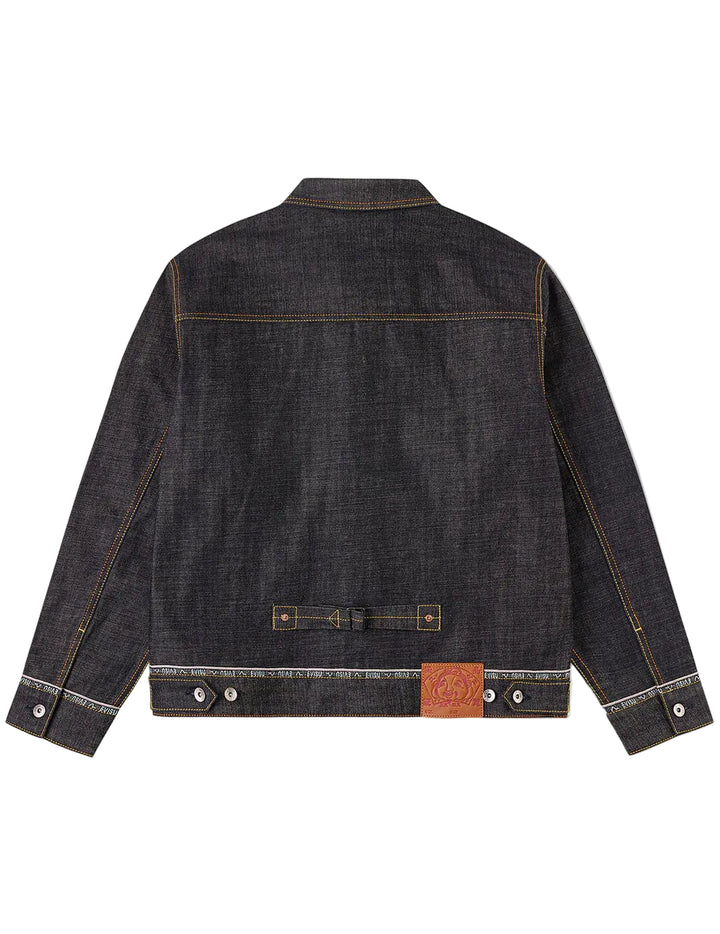 Evisu Logo Seagull Embroidery Denim Jacket