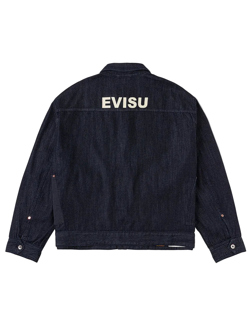 Evisu Fabric Blocking Denim Jacket