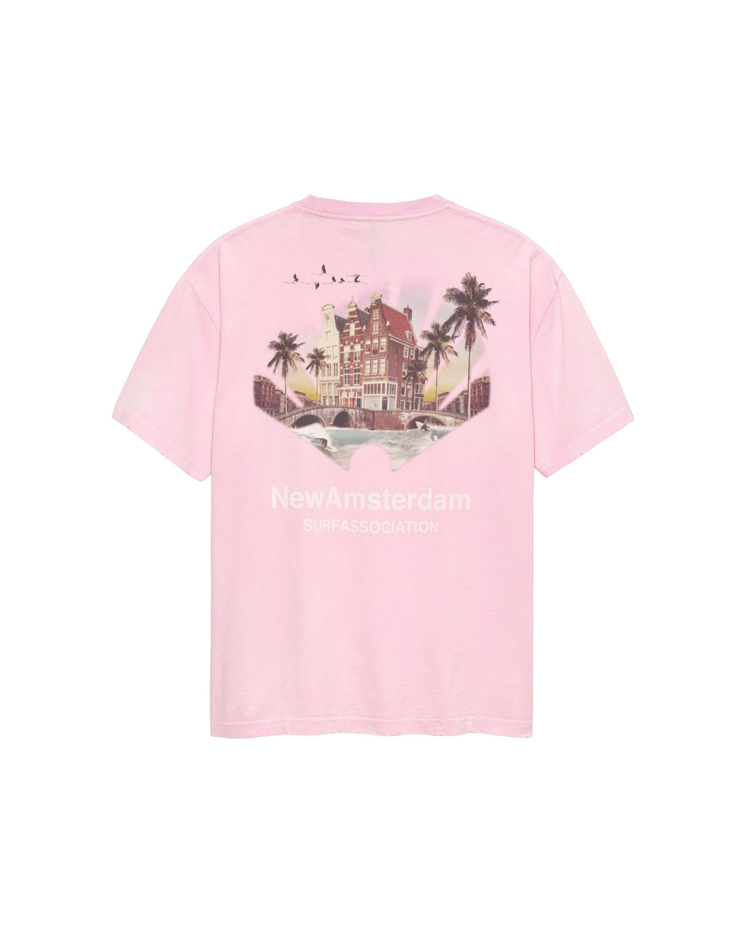 New Amsterdam Surf Association Tropical Tee (Pink)