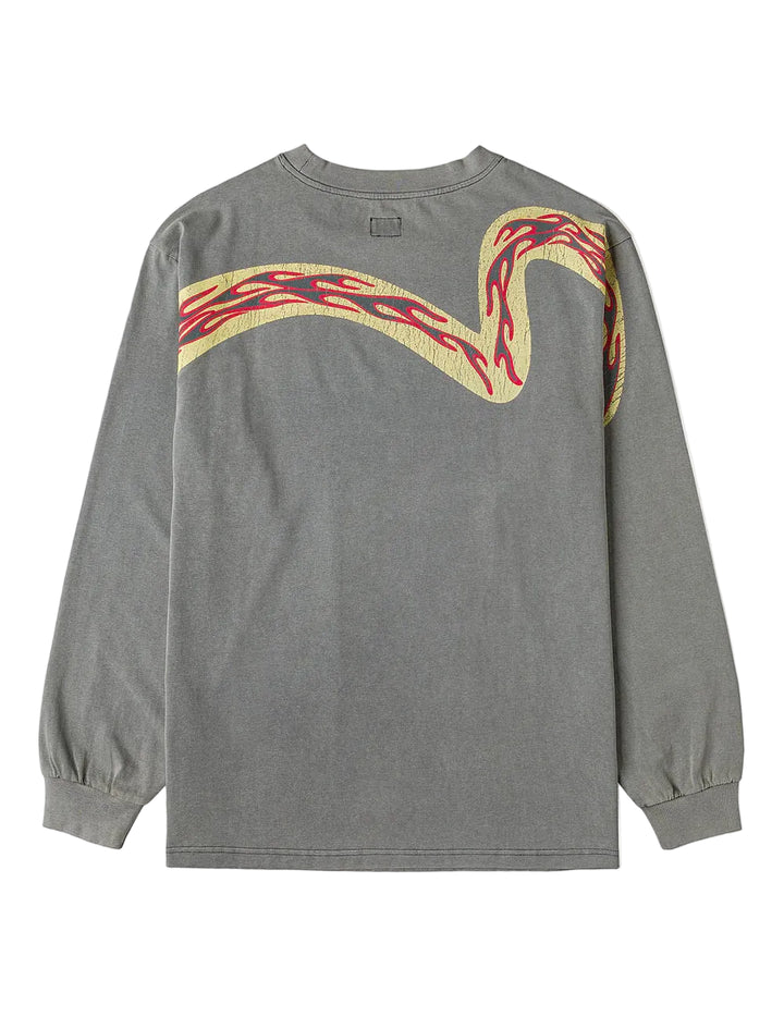 Evisu Reversed Seagull Slogan Long-sleeve T-shirt