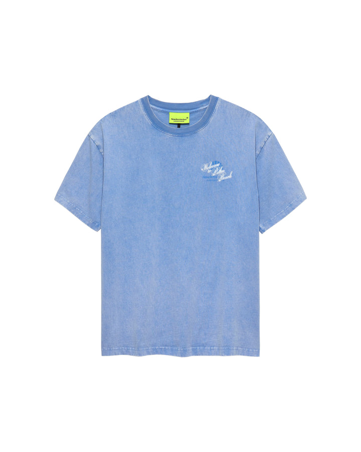 WELCOME TO PALMBEACH TEE BLUE