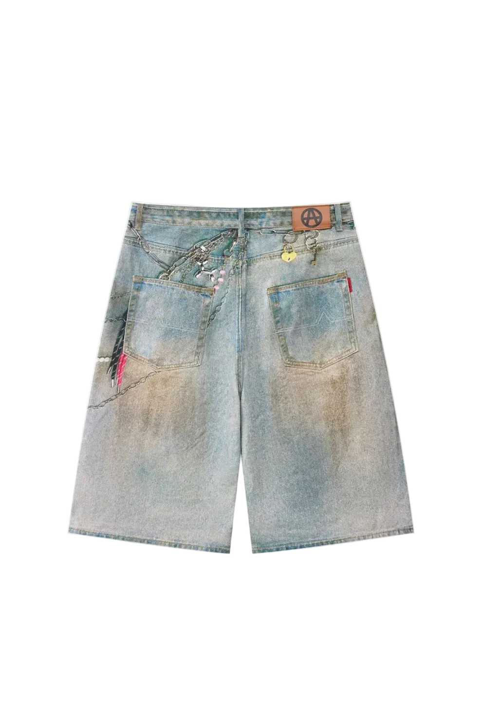 Acupuncture Ocean Front Denim Shorts