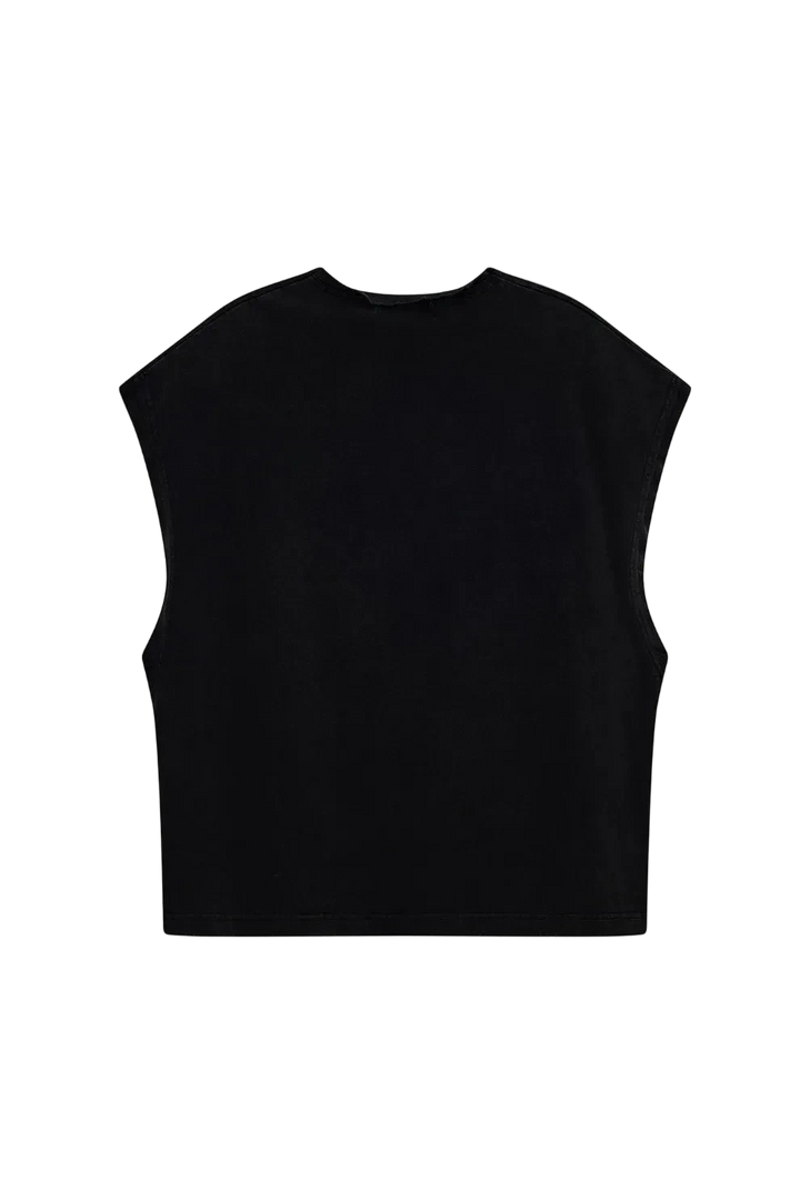 Acupuncture Touch Down Sleeveless (Washed Black)